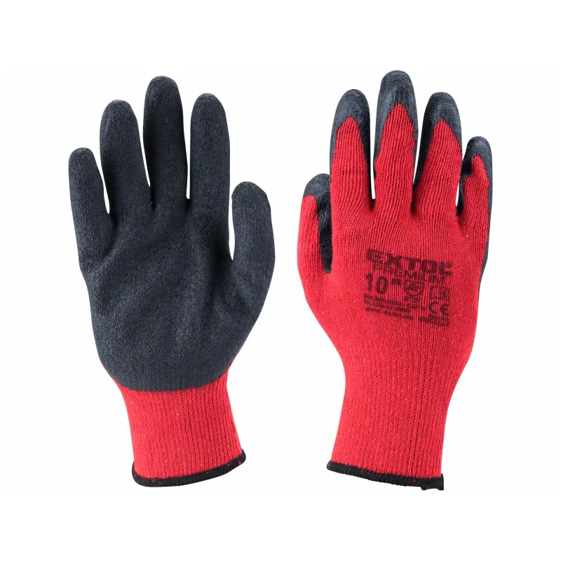 Rukavice bavlnené polomáčané v latexe, 9"", EXTOL PREMIUM