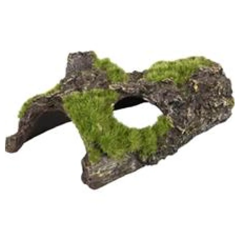 Dekorace umělá - kůra s mechem 15x9x16cm Flamingo 1 ks