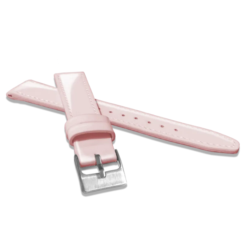 MINET Světle růžový kožený řemínek s vysokým leskem GLAMOUR - 16 MSOUP16