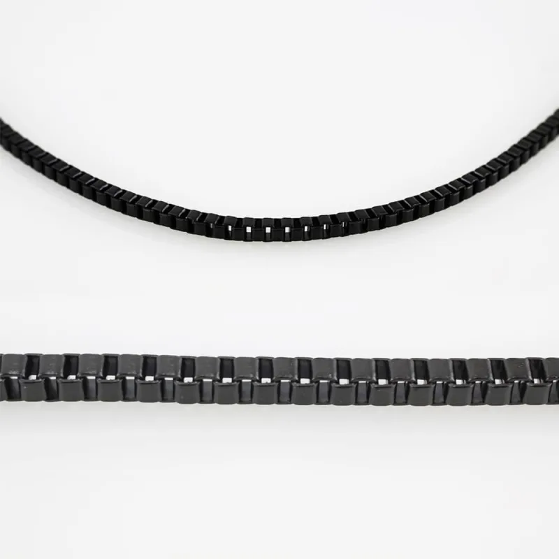 MPM Ocelový řetízek z chirurgické oceli Chain 7575 - Black (60cm)