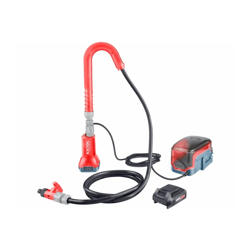 Čerpadlo ponorné do suda aku Share20V, 1x 2Ah, 1800 l/h, max. 21m, EXTOL PREMIUM