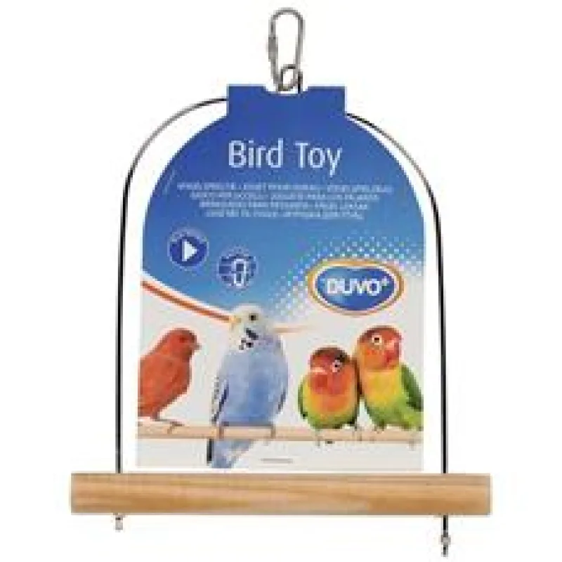 Houpačka pták dřevo,kov Duvo+ 23x17cm 1 ks