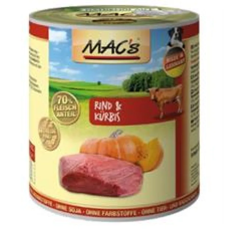 Konz. MACs Dog HOVĚZÍ a DÝNĚ 400 g