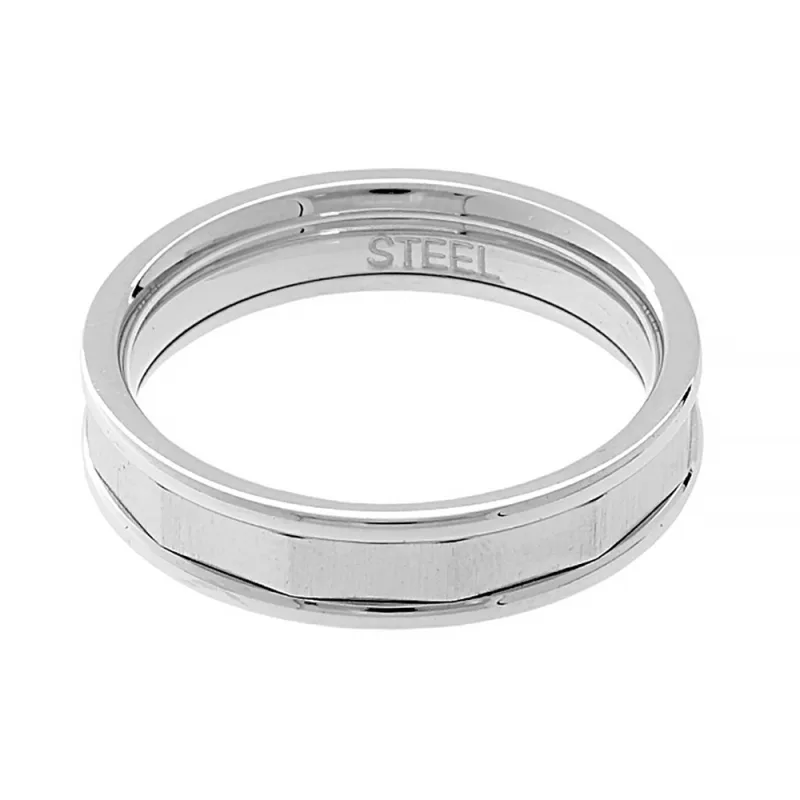 Nerezový snubní prsten Sagittarius (velikost 60) - stříbrné barvy
