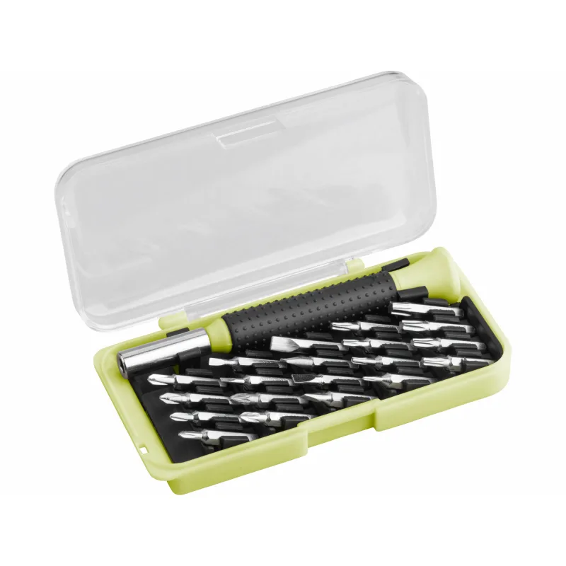 Skrutkovač na bity hodinársky, magnetický, 21-dielna sada, CrV, EXTOL CRAFT