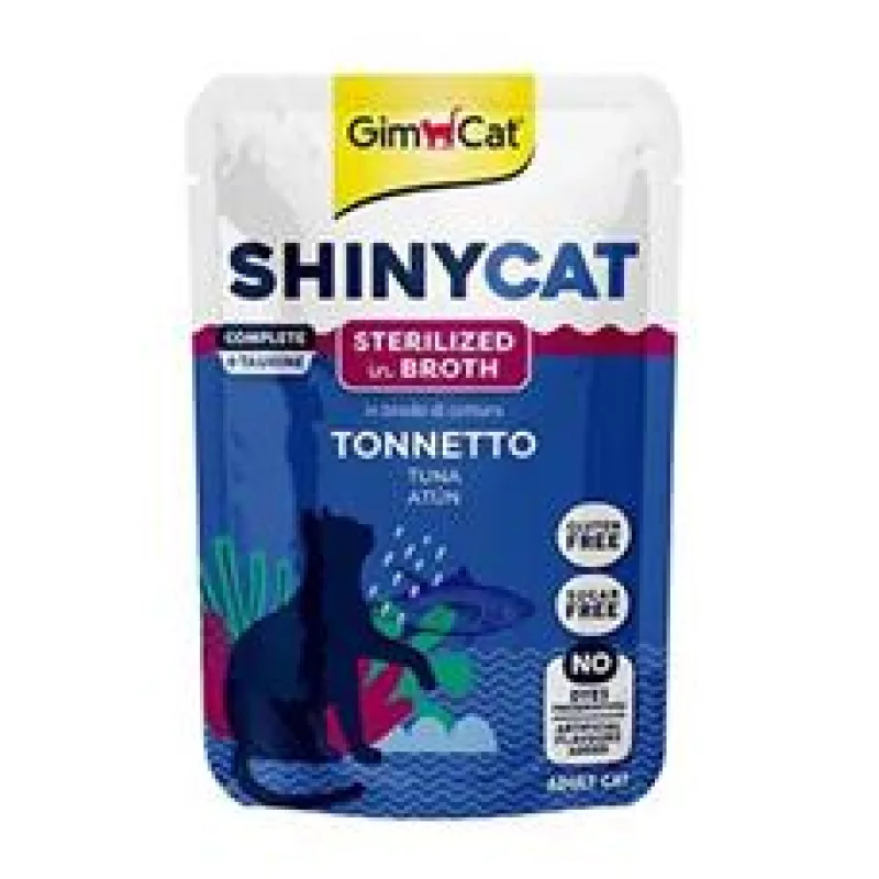 Gimcat ShinyCat kapsa tuňák ve vývaru Sterilized 70g