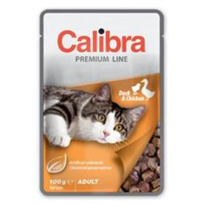 Calibra Cat kapsa Premium Adult Duck & Chicken 5x100 g