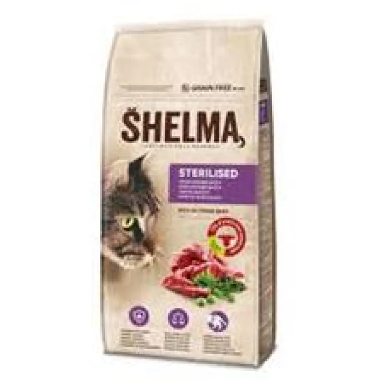 SHELMA Cat Sterilised Beef GF 750g