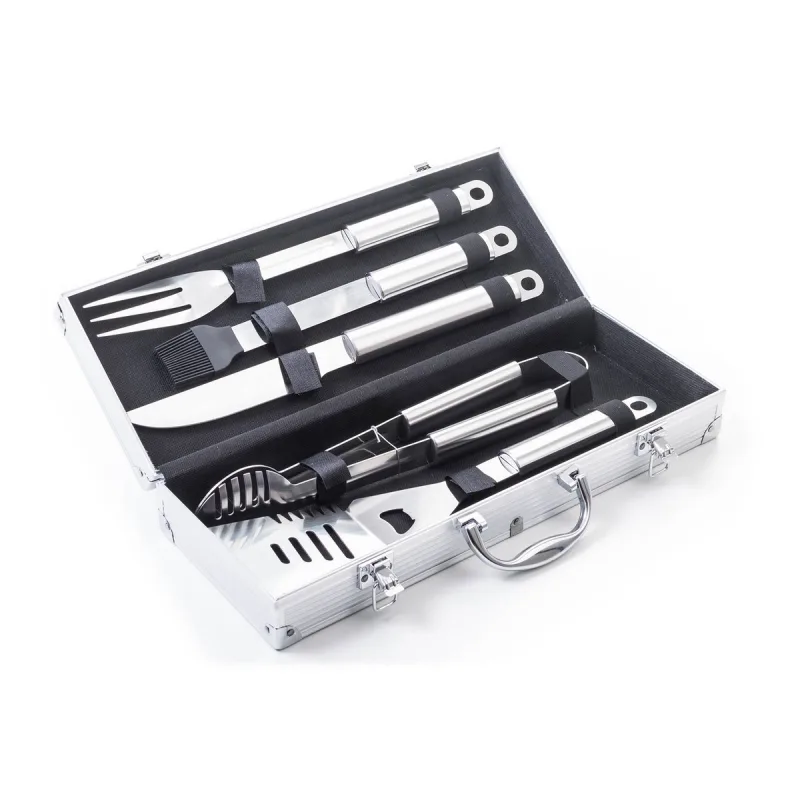 Sada náradia na grilovanie, 5ks +hliníkový kufor