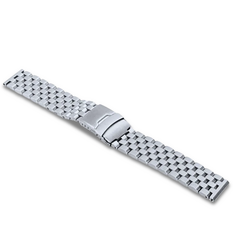 LAVVU Masivní stříbrný ocelový řemínek - 20 LS1BS20