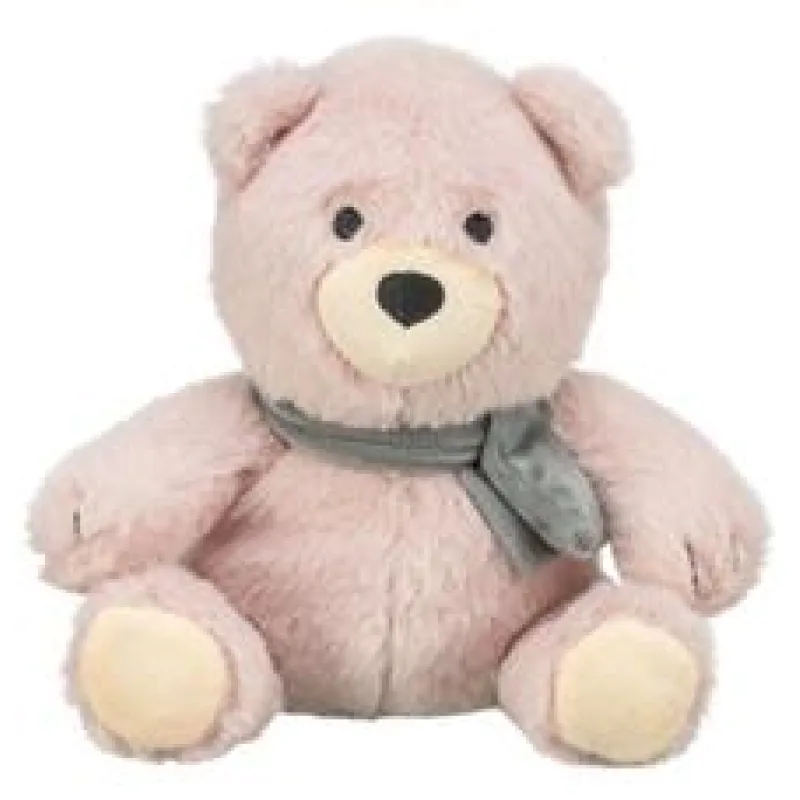 Vánoční medvídek Teddy, bez zvuku, 19 cm, růžová 1 ks