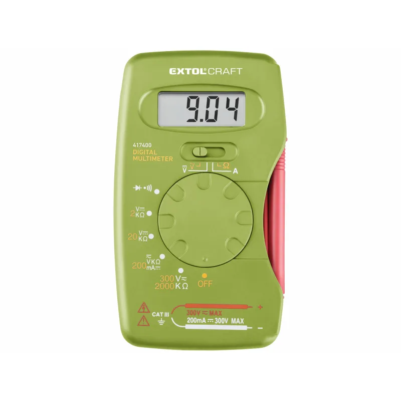 Multimeter digitálny s automatickou voľbou rozsahov, EXTOL CRAFT