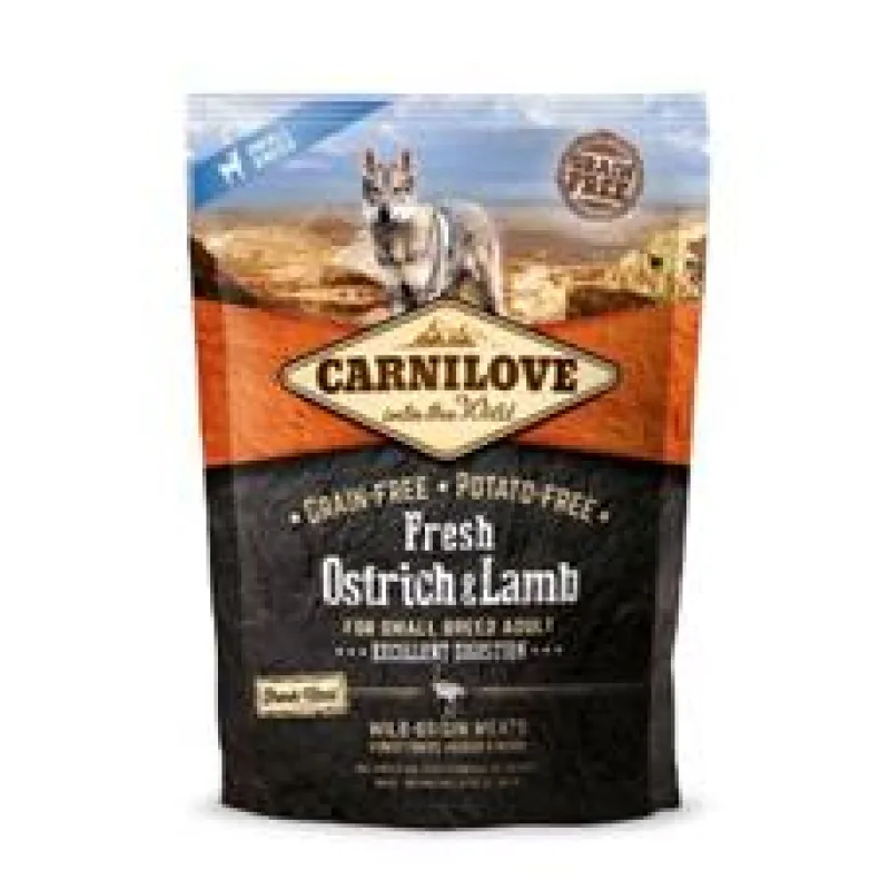 Carnilove Dog Fresh Ostrich&Lamb for Small Breed 1,5kg