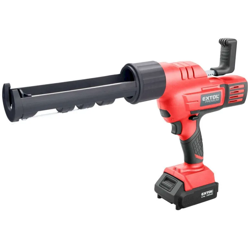 Pištoľ výtlačná aku Share20V, 1x 2Ah, 50-560mm/min, EXTOL PREMIUM