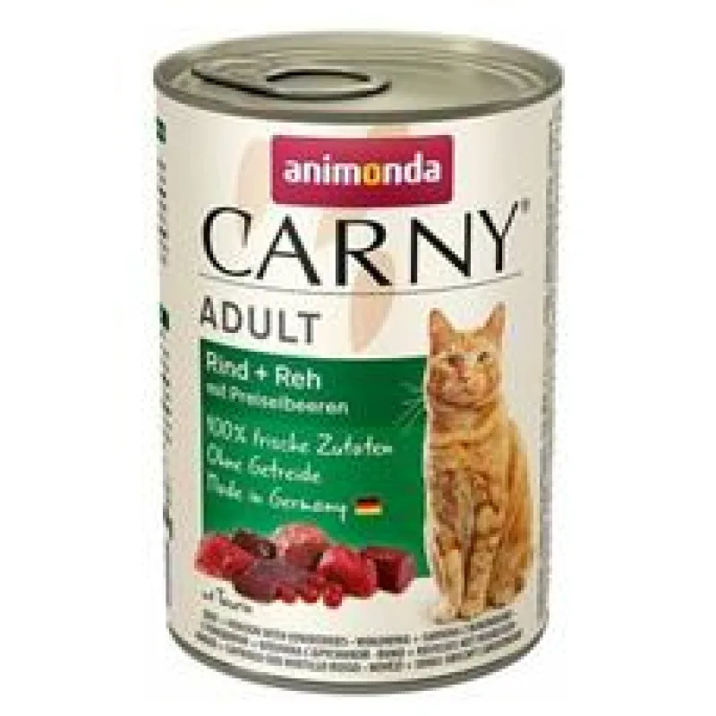 ANIMONDA konzerva CARNY Adult - hovězí, srnčí,brusinky 200g - exp. 01/26 - 5ks skladem