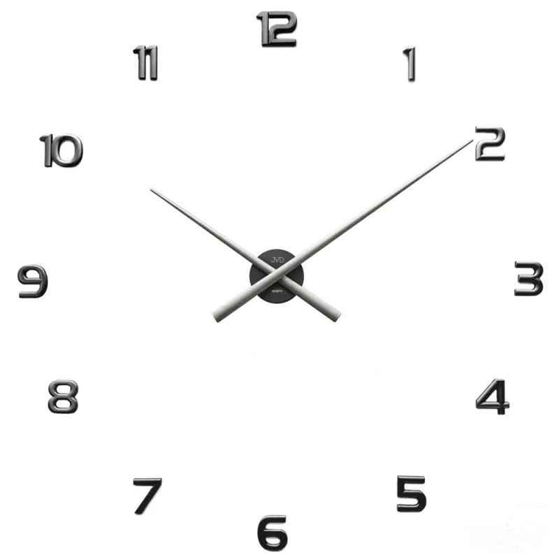 JVD Antracitové nástěnné nalepovací hodiny JVD HT465.7