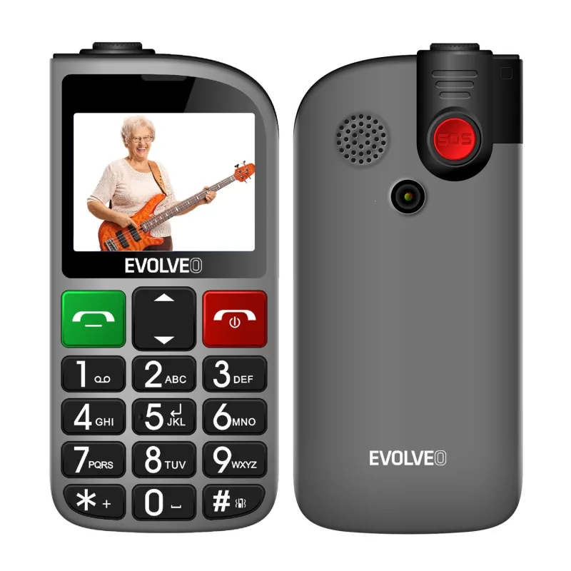 EVOLVEO EasyPhone FL, mobilný telefón pre seniorov s nabíjacím stojanom,…