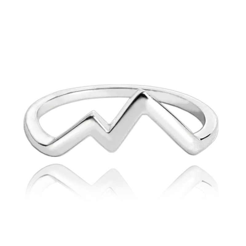 MINET Cestovatelský stříbrný prsten HORY vel. 53