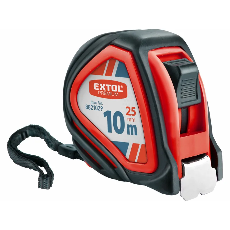 Meter zvinovací, 10m, šírka pásu 25mm, EXTOL PREMIUM