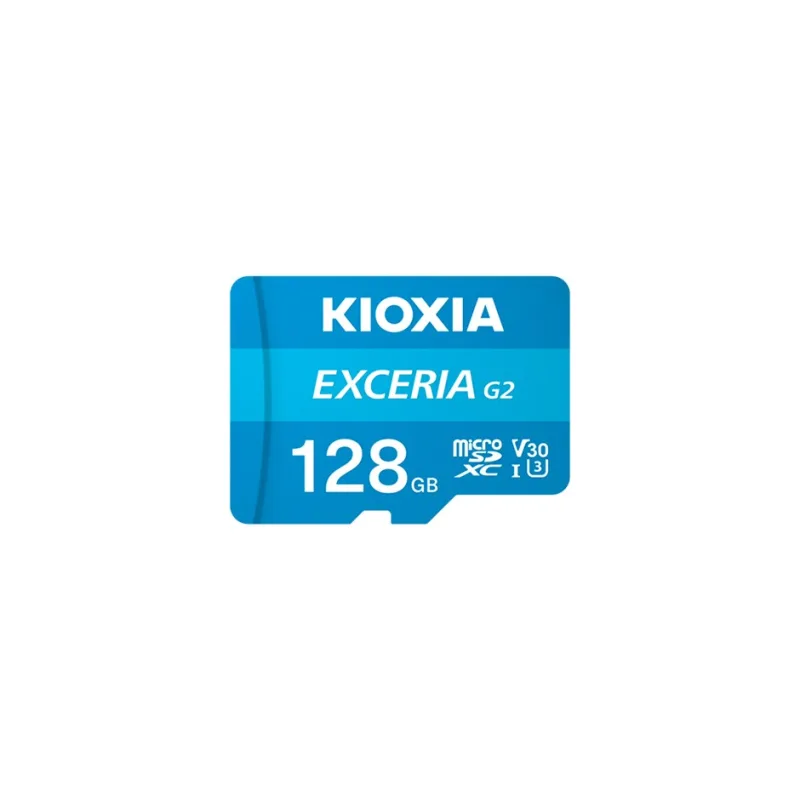 KIOXIA microSDXC Karta EXCERIA G2 128GB, UHS-I U3 V30, s Adaptérem…