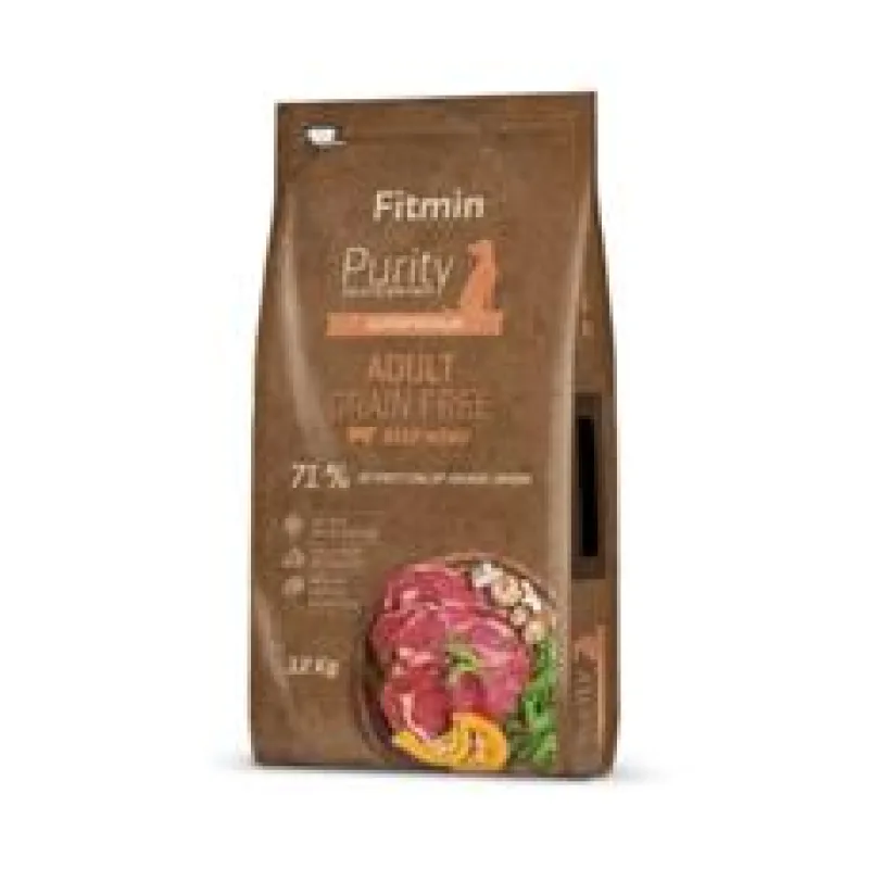 Fitmin kompletní krmivo pro psy Purity Grain Free Adult Beef 12 kg