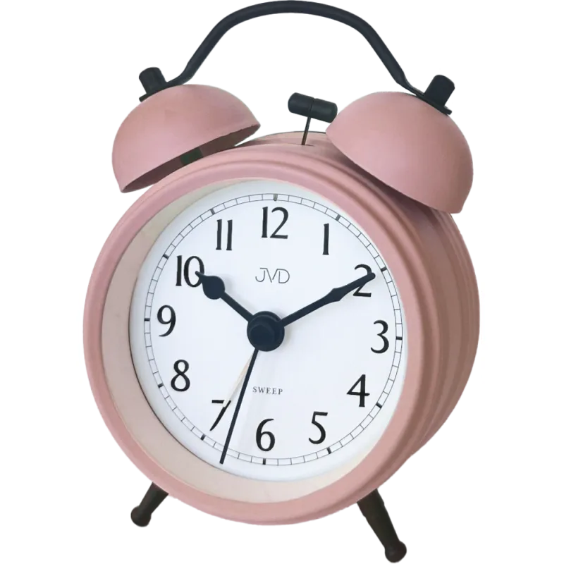 JVD Ručkový analogový netikající budík JVD SRP2218.2 s mechanickým zvoněním