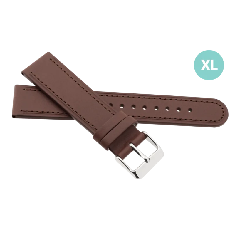 JVD Kožený unisex šedý řemínek na hodinky R41602/18XL