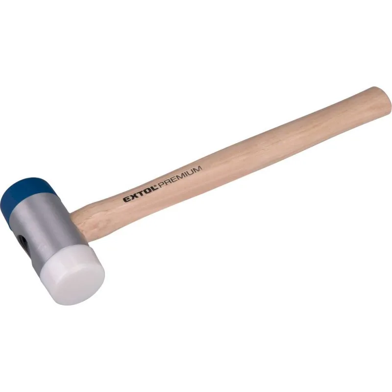 Kladivo plastové, hlavice dvoch tvrdostí, rukoväť hikória, EXTOL PREMIUM
