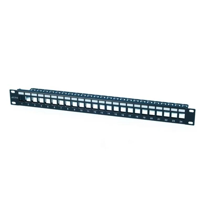 CNS modulárny Patch panel 24port, 19", 1U vhodný pre UTP i FTP keystony…