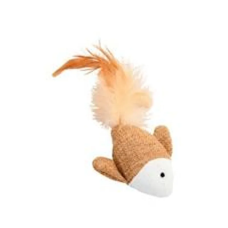 Hračka kočka ryba 7,5cm textil Zolux 1 ks