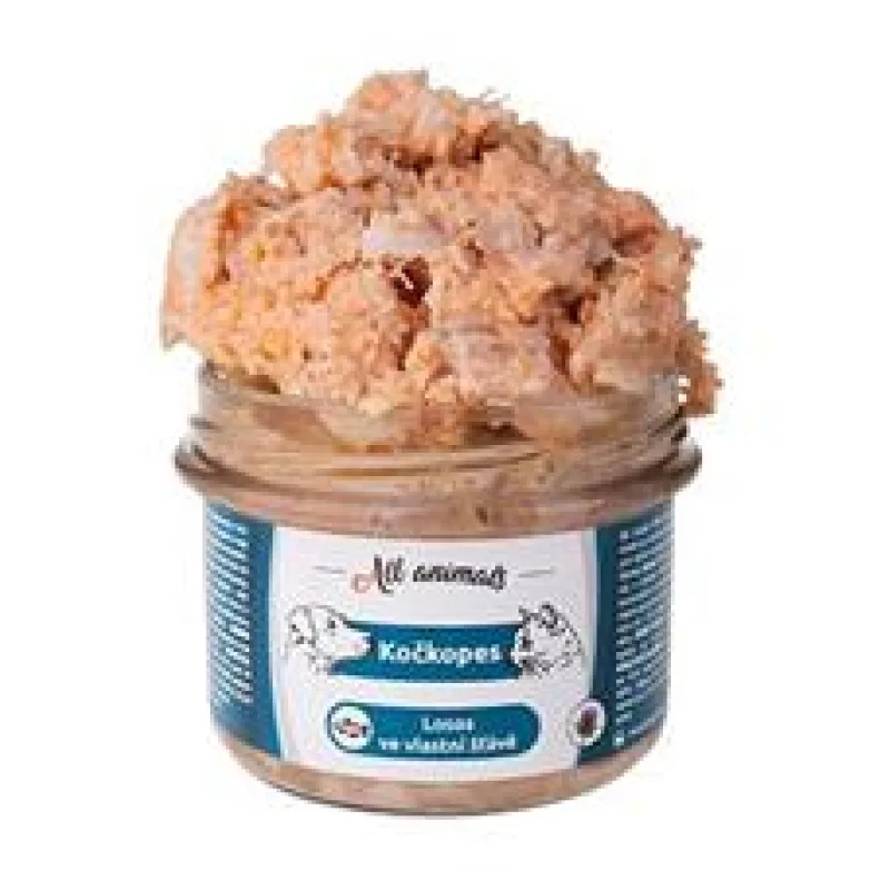 All Animals kočkopes sklo Losos ve vlastní šťávě 200g 200g