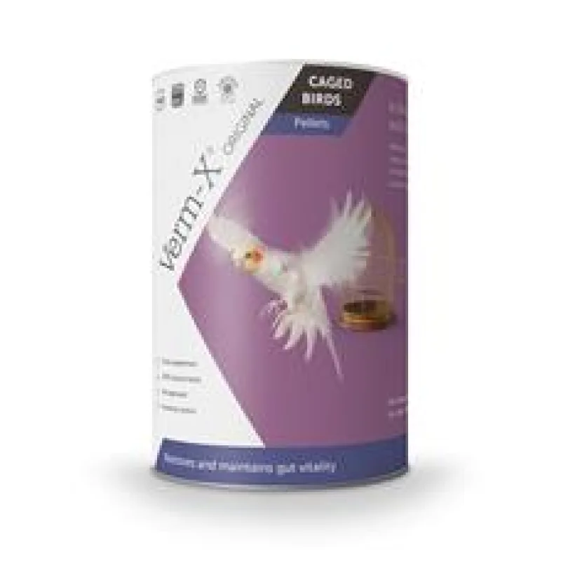 Verm-X Přírodní pelety proti střevním parazitům pro ptáky 100g