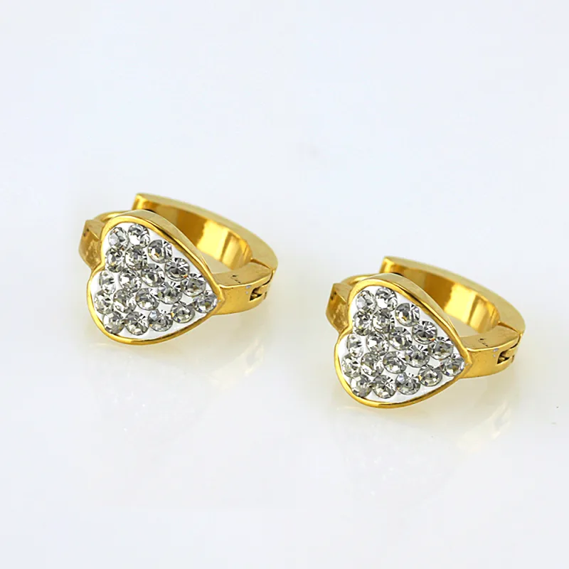 MPM Ocelové náušnice z chirurgické oceli Earrings 7398 - Gold