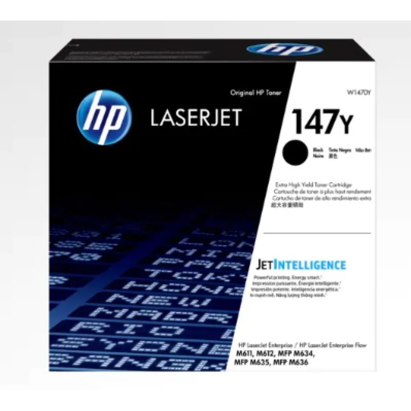 HP 147Y LaserJet čierna tonerová kazeta, W1470Y W1470Y