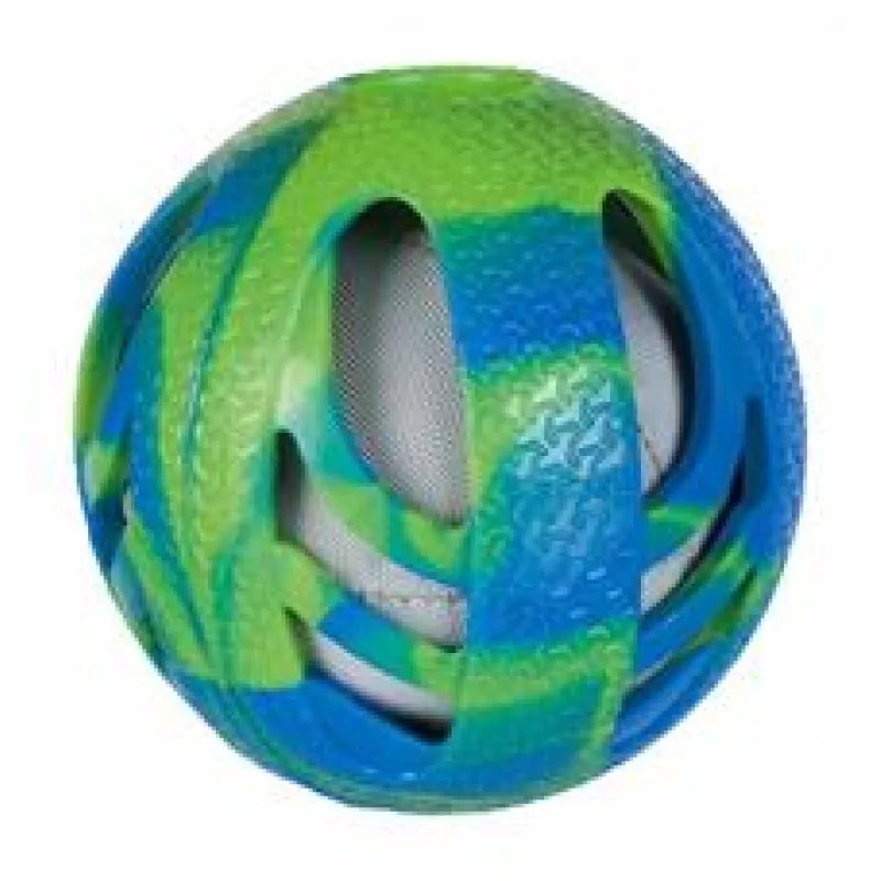 Míč plněný, termoplastová guma TPR/látka 10 cm