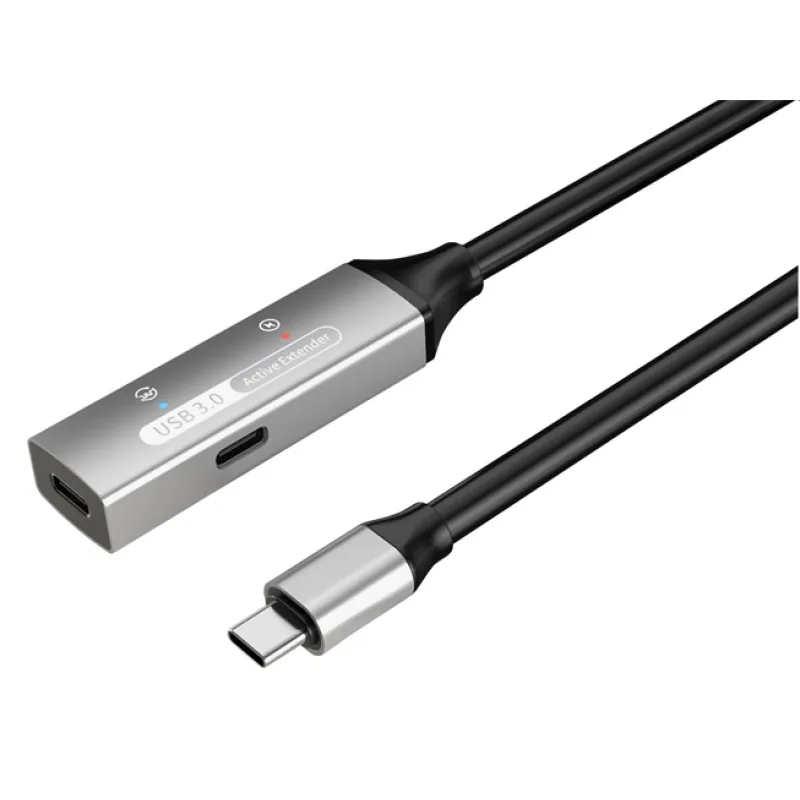 PremiumCord USB-C repeater a predlžovací kábel Male-Female, 5Gbps…