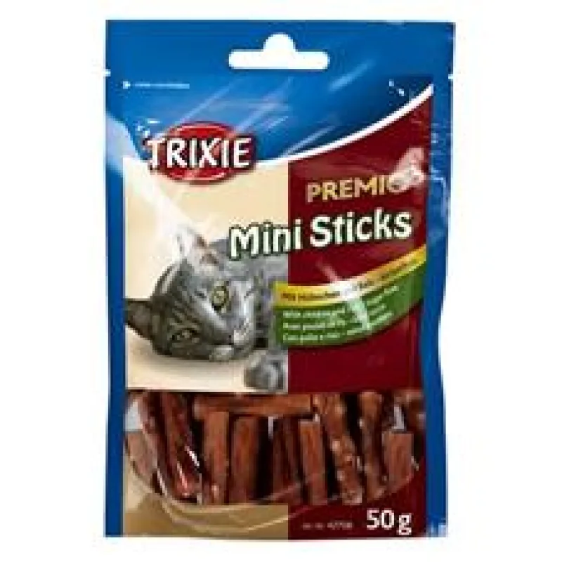 Premio MINI STICKS - mini tyčinky kuřecí s rýží 50g