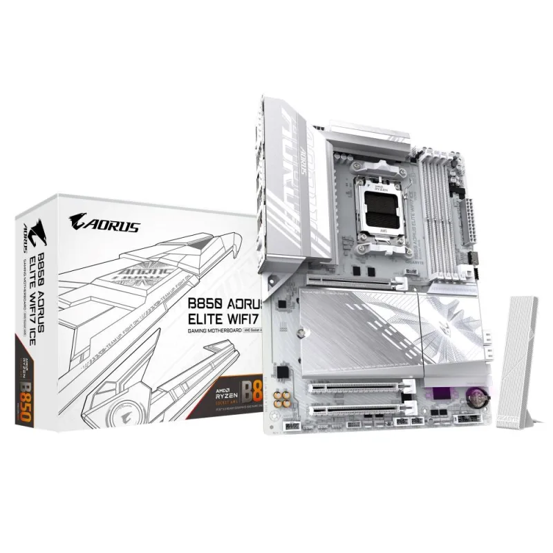 GIGABYTE B850 AORUS ELITE WIFI7 ICE/ AM5/ ATX B850 A ELITE WF7 ICE