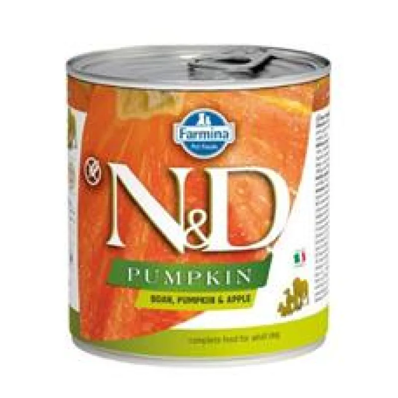 N&D DOG PUMPKIN Adult Boar & Apple 285 g + 1 ks ZDARMA