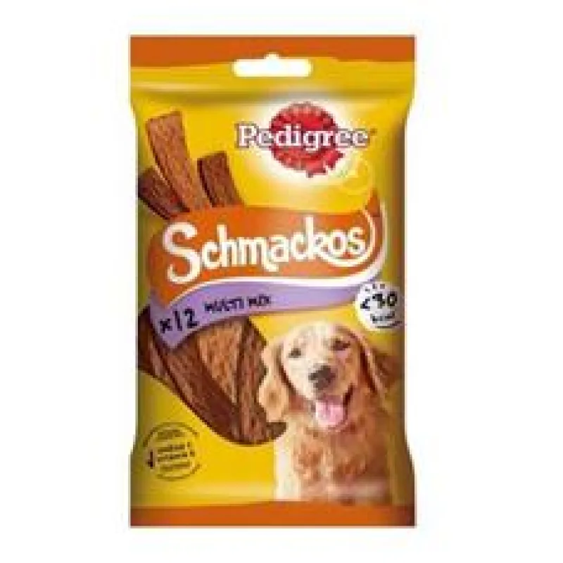 Pedigree Pochoutka Schmackos Multi Mix 12ks/86g