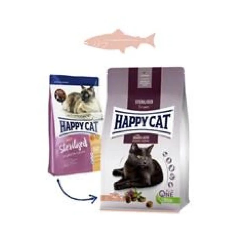 HAPPY CAT NEW Sterilised Atlantik-Lachs / Losos 2 x 10 kg