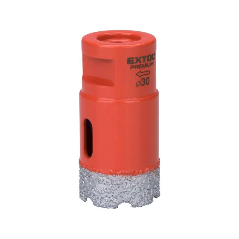 Vrták korunkový diamantový do uhlovej brúsky, ⌀30mm, EXTOL PREMIUM
