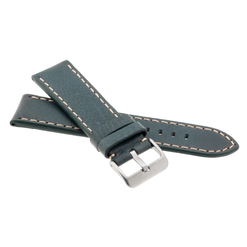 JVD Modrý kožený řemínek na hodinky JVDRC678.3