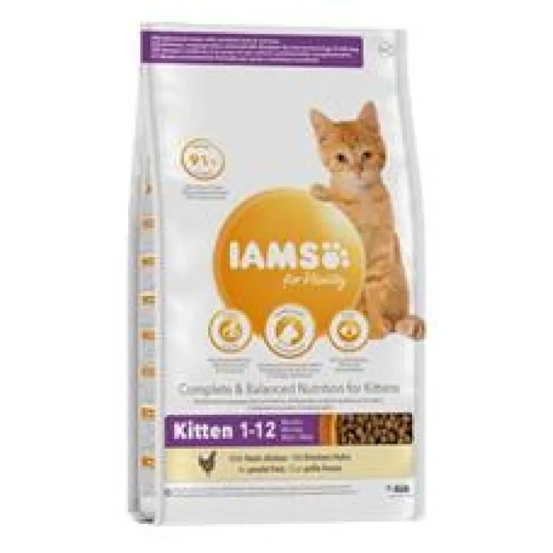 IAMS for Vitality Kitten Food with Fresh Chicken 10 kg