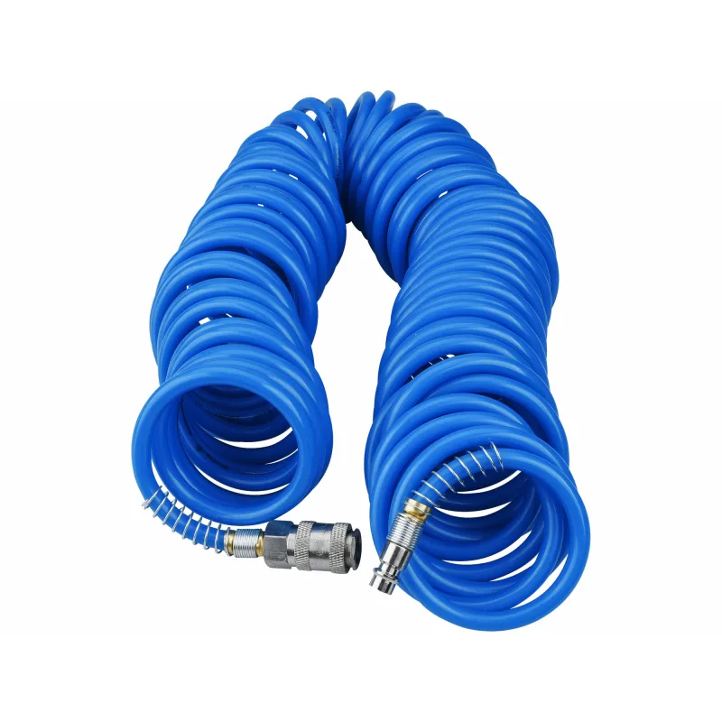 Hadica vzduchová špirálová, 1/4", vn.pr. 6mm, 15m, polyuretánová, EXTOL PREMIUM