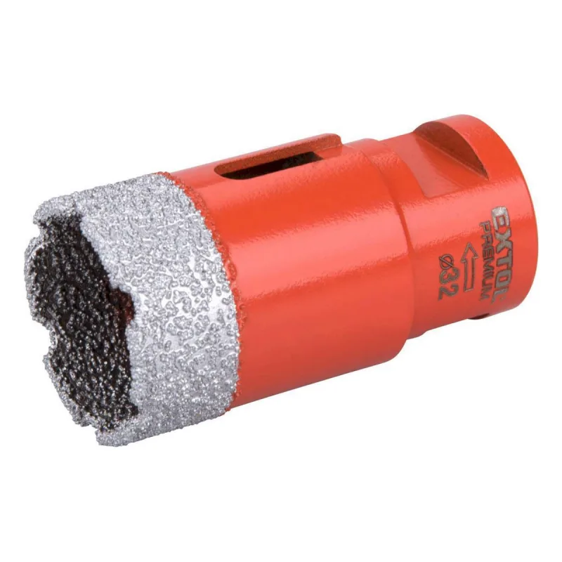 Vrták korunkový diamantový do uhlovej brúsky, ⌀32mm, EXTOL PREMIUM