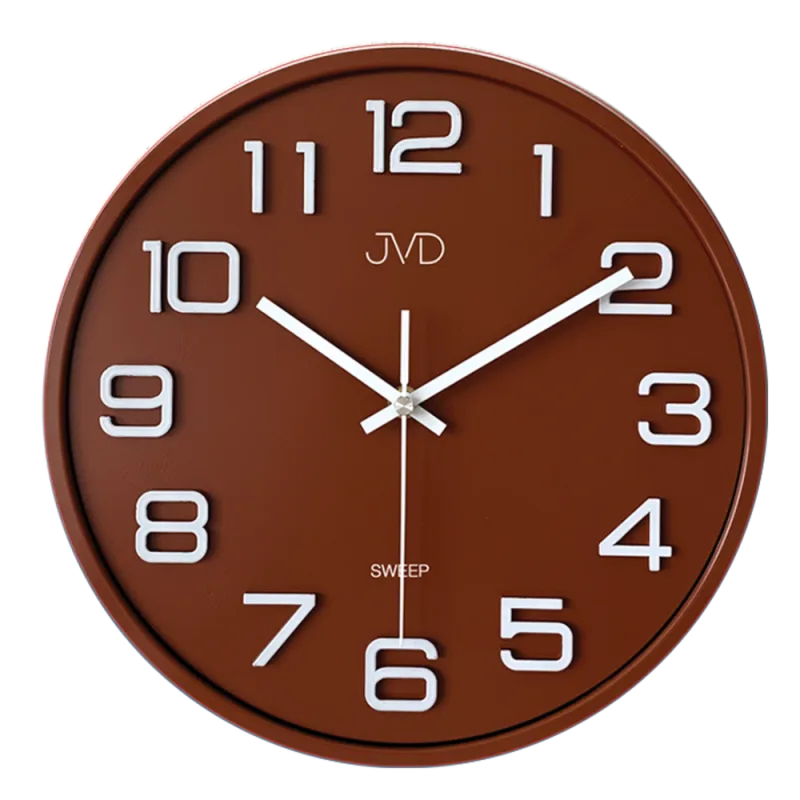 JVD NEtikající tiché hodiny JVD SWEEP černé HX2472.5