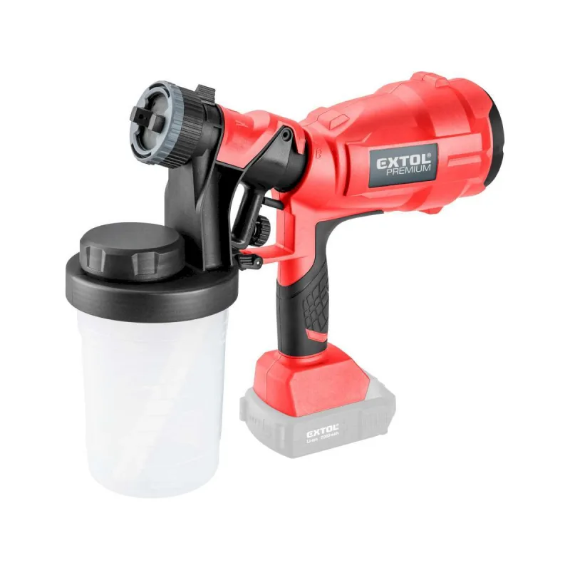 Pištoľ striekacia aku Share20V, bez aku, 700ml/min, EXTOL PREMIUM
