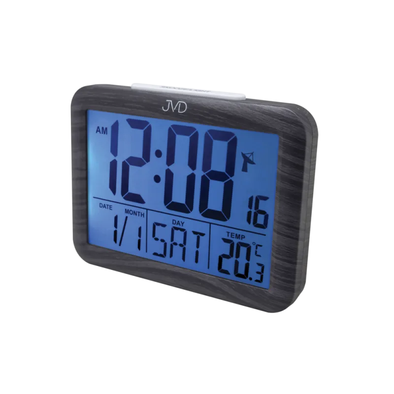 JVD Digitální rádiem řízený budík JVD RB27.2 - imitace dřeva
