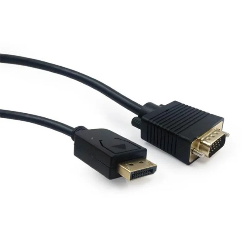 Gembird kábel DisplayPort (M) na VGA (M), 1.8 m, čierny CCP-DPM-VGAM-6